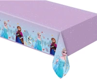Plastic tablecloth Happy Birthday Frozen, 1 pc